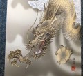 Kakejiku Scroll KANNON Biały smok2.jpg
