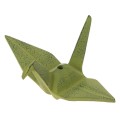 Orizuru żuraw origami podstawka pod kadzidełko iwachu zielona 2.jpg