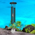 Dzwonek Wietrzny Cristal Meditation -  40 cm, czarny