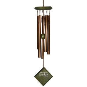 Dzwonek wietrzny Merkury  brązowo zielony 39 cm