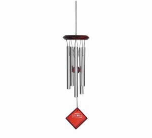 Dzwonek wietrzny Mars - 42 cm - srebrny