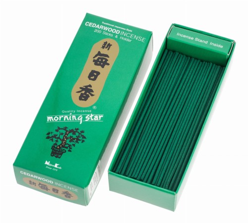 Kadzidło japońskie Morning Star Cedr - 200 sztuk