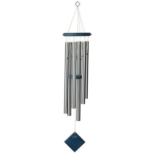 Dzwonek wietrzny Earth - Ziemia 95 cm - srebrno błękitny